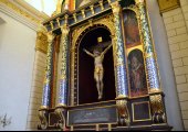 Środkowa nastawa ołtarzowa w kaplicy Kochanowskich po renowacji - 14.11.2023