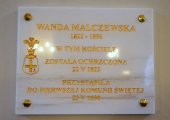 Poświęcenie tablicy Wandy Malczewskiej - 16.08.2020